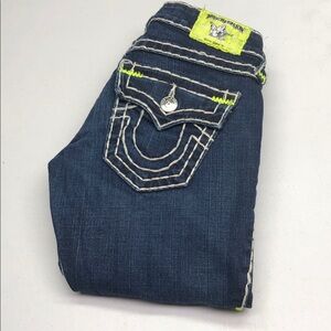 LIKE NEW TRUE RELIGION BILLY SUPER T SKINNY JEANS 24x33 🇺🇸